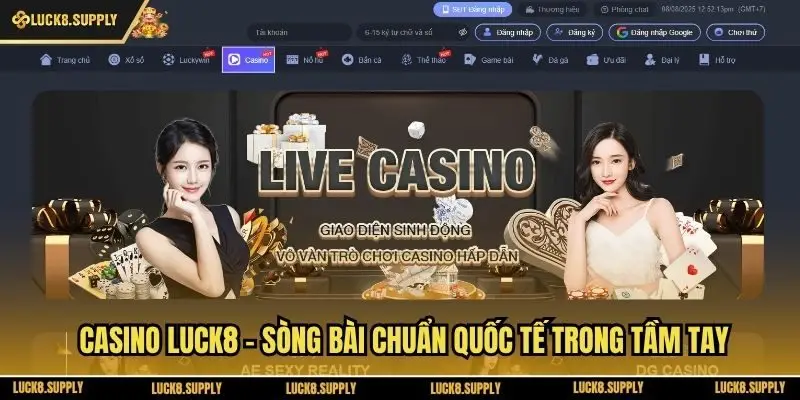 Casino Luck8 - Sòng bài chuẩn quốc tế trong tầm tay