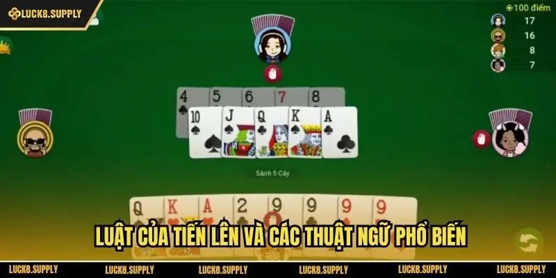 Luật của tiến lên và các thuật ngữ phổ biến