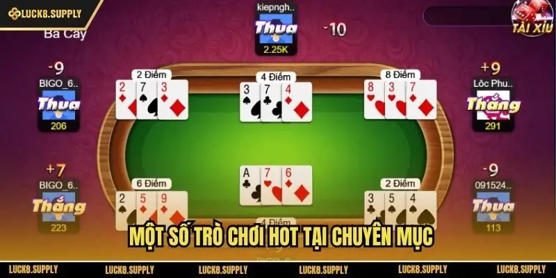 Một số trò chơi hot tại chuyên mục